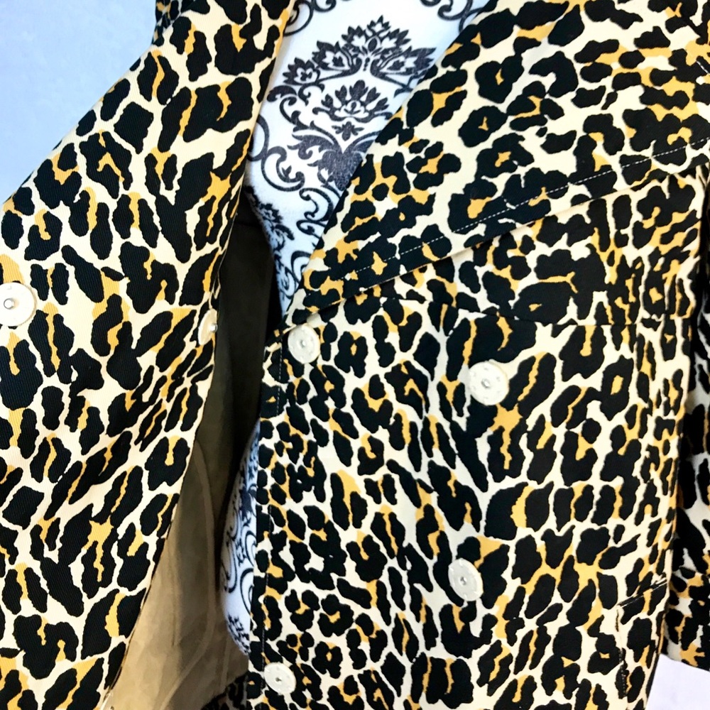 🆕 New York & Co Cheetah Print Pea Coat - Picture 4 of 8